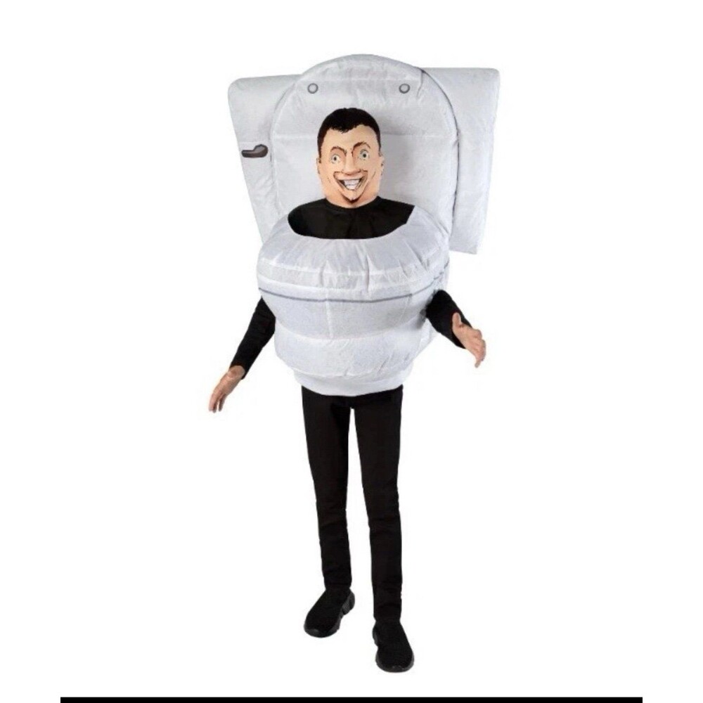 Skibidi Toilet Costume Child One Size Youth Boys Kids Inflatable NECA NEW